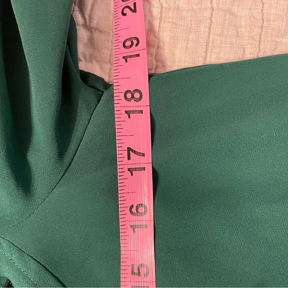 Anthropologie HD in Paris Cutout 3/4 Sleeve Blouse Green Women’s Size 0 - Picture 8 of 10